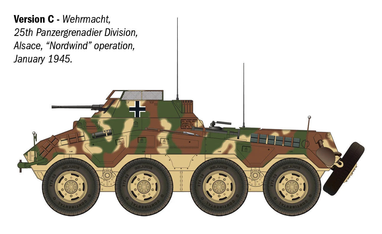 Italeri 1/35 Military - Sd.Kfz. 234/1 Armoured Cars - 6757 - Product Image