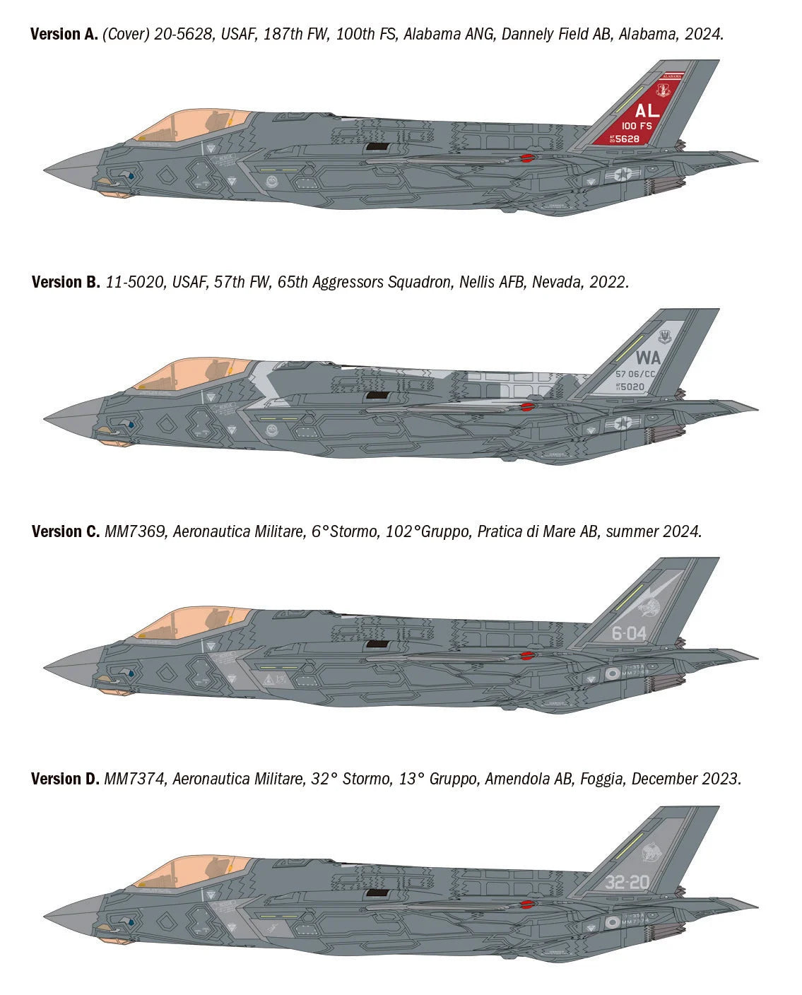Italeri 1/48 Aircraft - F-35A Lightning II (Beast Mode) - 2836 - Product Image