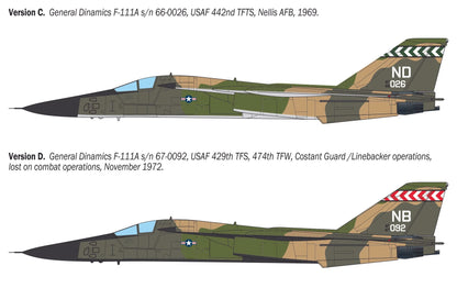 Italeri 1/72 Aircraft - General Dynamics F-111 Aardvark - 91232 - Product Image