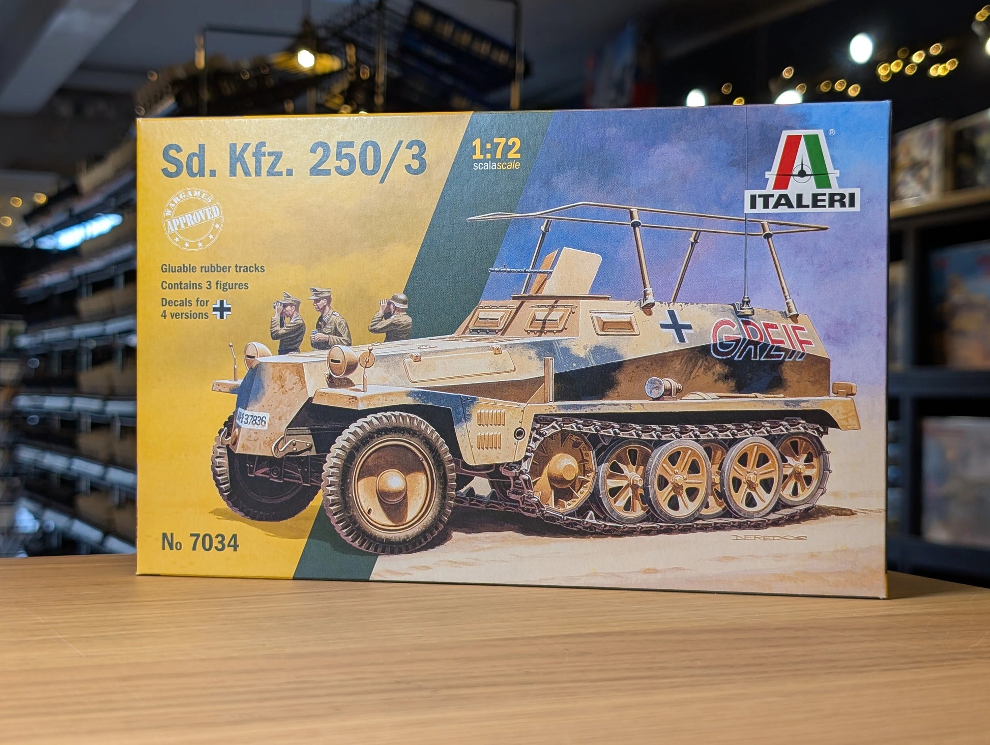 Italeri 1/72 Military - 1/72 SDKFZ 250/3 - 7034 - Product Image