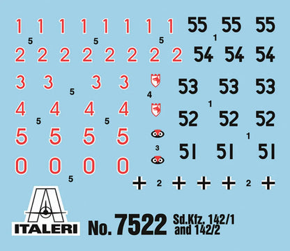 Italeri 1/72 Military - Sd.Kfz.142/1 Sturmgeschutz (Set of 2 Fast Assembly Models) - 7522 - Product Image