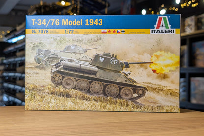 Italeri 1/72 Military - T-34/76 Mod 43 - 7078 - Product Image