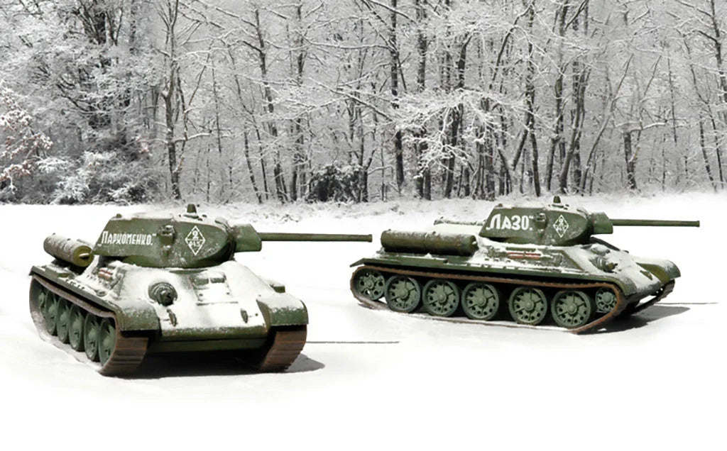 Italeri 1/72 Military - T34/76 M42(2 Fast Assembly Models) - 7523 - Product Image