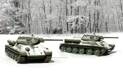 Italeri 1/72 Military - T34/76 M42(2 Fast Assembly Models) - 7523 - Product Image
