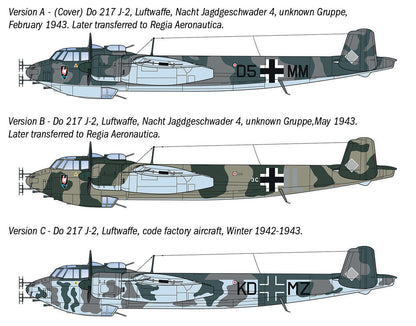 Italeri Dornier Do 217 J-1/J-2 Nachtjager 91266 -- decals