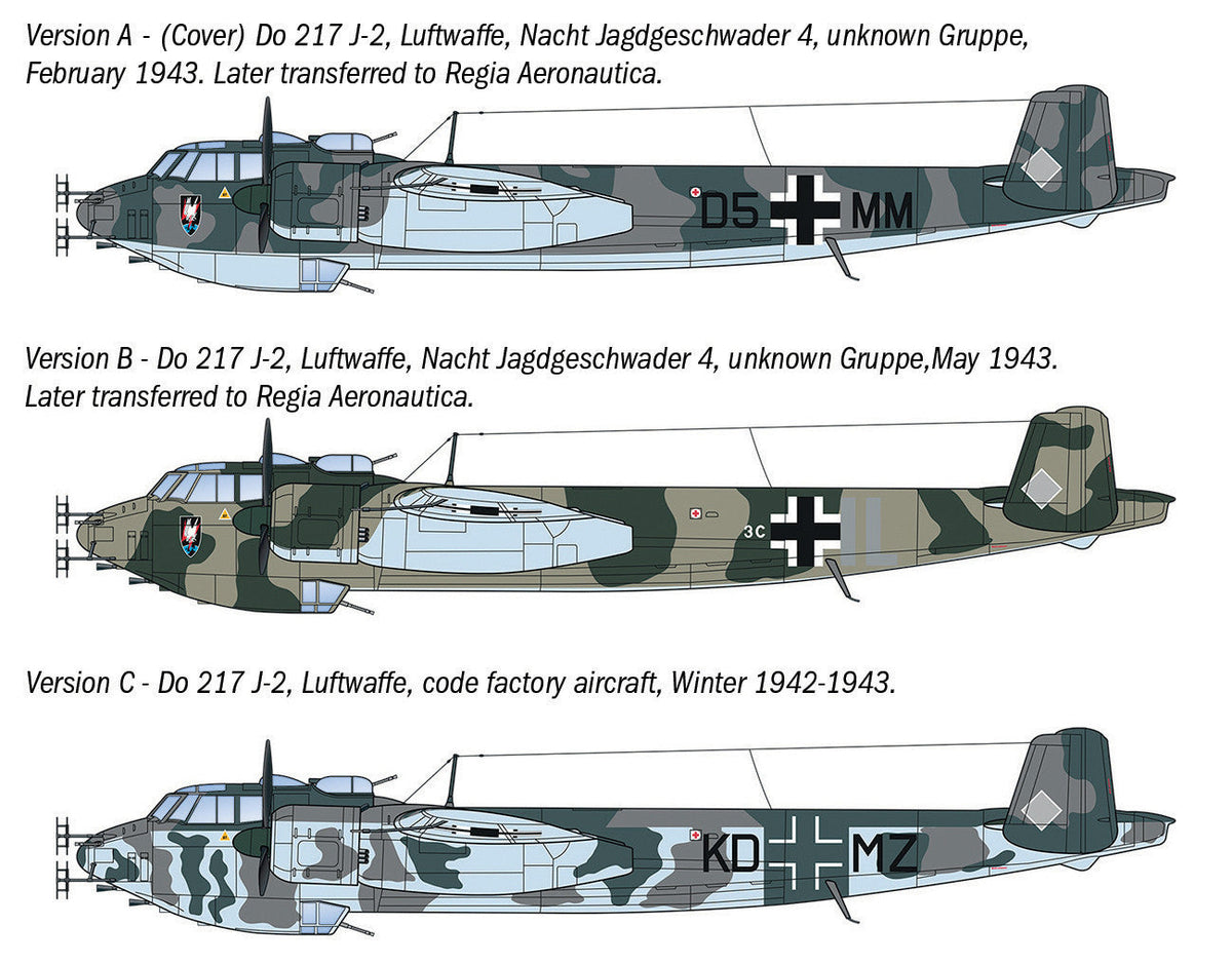 Italeri Dornier Do 217 J-1/J-2 Nachtjager 91266 – decals