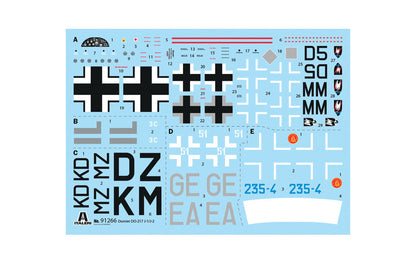 Italeri Dornier Do 217 J-1/J-2 Nachtjager 91266 -- sprue