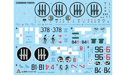 Italeri Macchi MC.202 Early Series 2524 - decal sheet