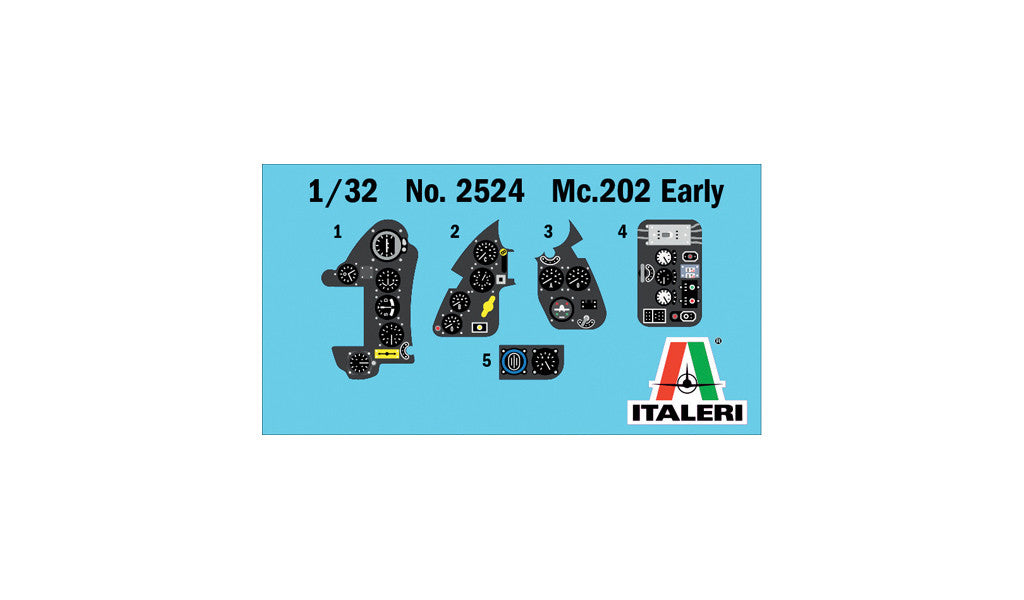 Italeri Macchi MC.202 Early Series 2524 - photo etched fret