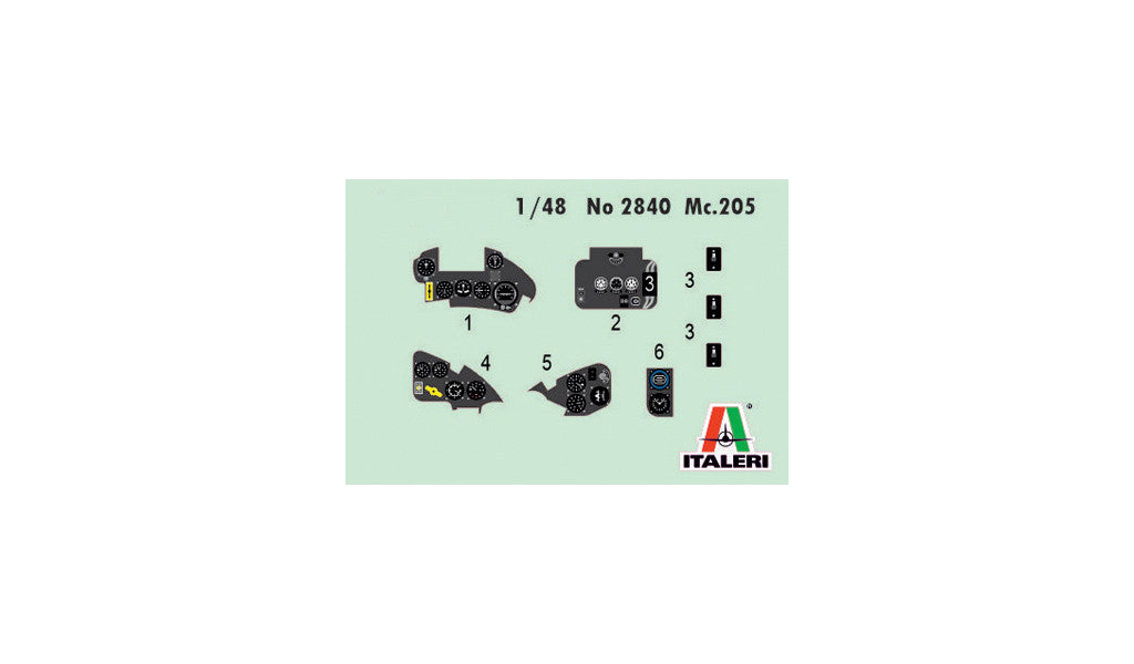 Italeri Macchi MC.202 Folgore 2840 -- decals