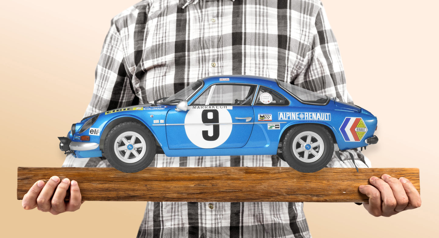 IXO Collections - Alpine A110 1600 S Rally 1/8 Scale Metal & Plastic Kit (Plain White Box) - IXCALPFK