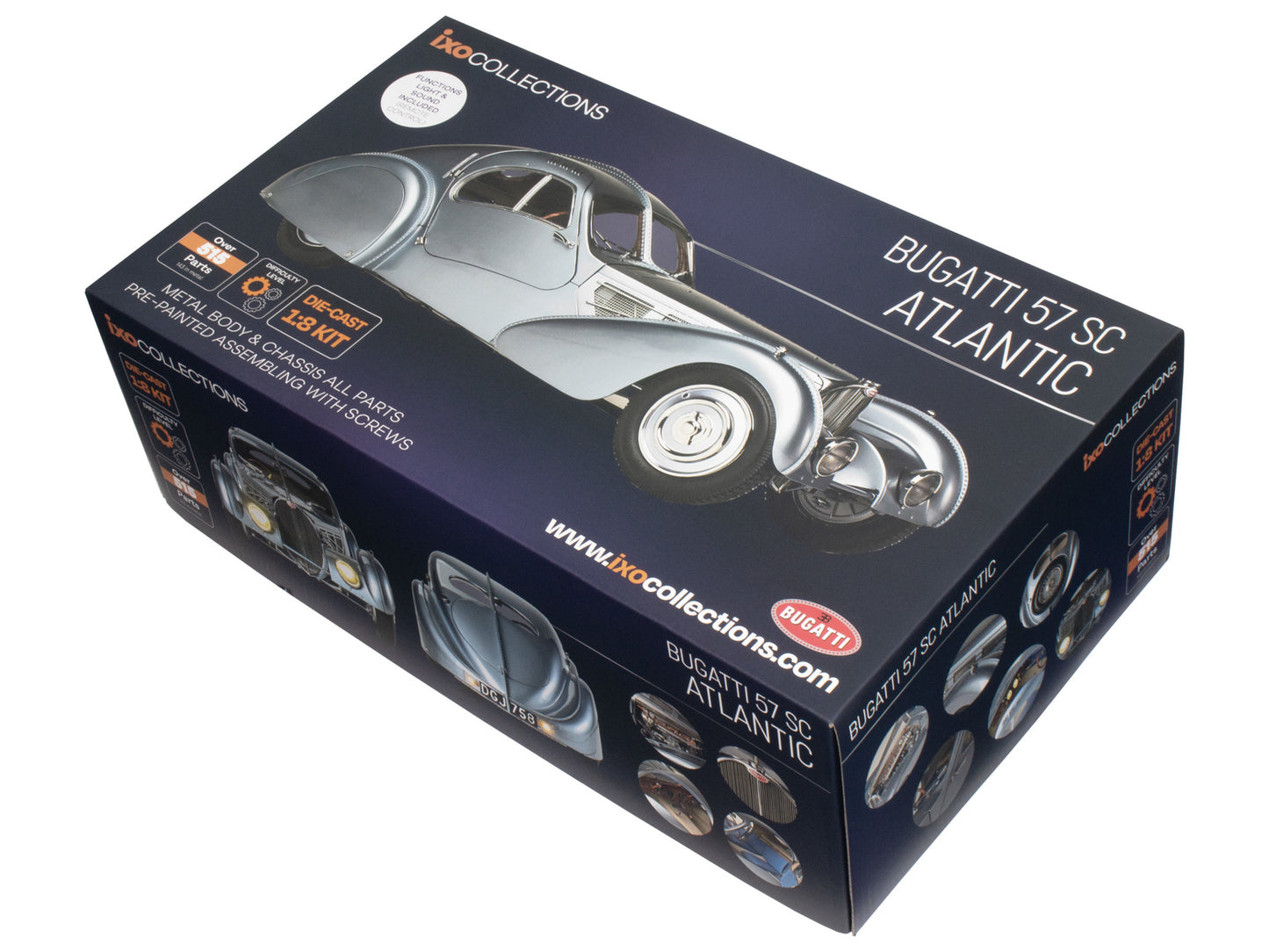 IXO Collections - Bugatti SC57 Atlantic 1/8 Scale Metal & Plastic Kit - IXCBGAFK