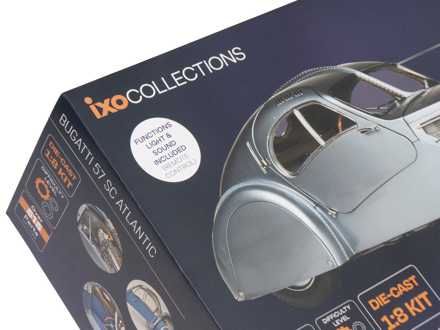 IXO Collections - Bugatti SC57 Atlantic 1/8 Scale Metal & Plastic Kit - IXCBGAFK