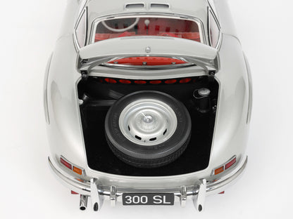 IXO Collections - Mercedes 300 SL Silver 1/8 Scale Metal & Plastic Kit - IXCMBCFK