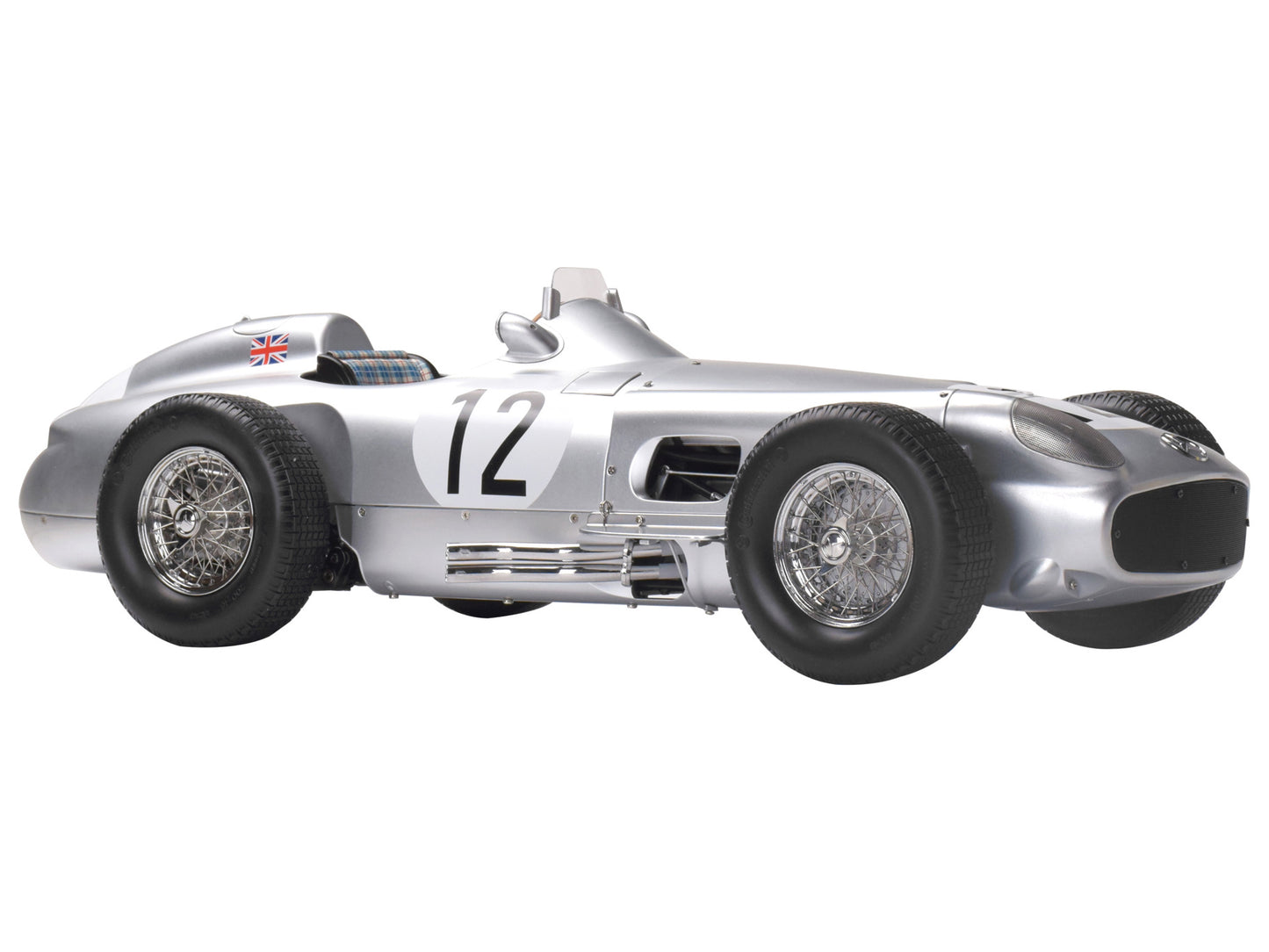 IXO Collections - Mercedes-Benz W196 R Stirling Moss #12 1/8 Scale Metal & Plastic Kit - IXCMRMFK
