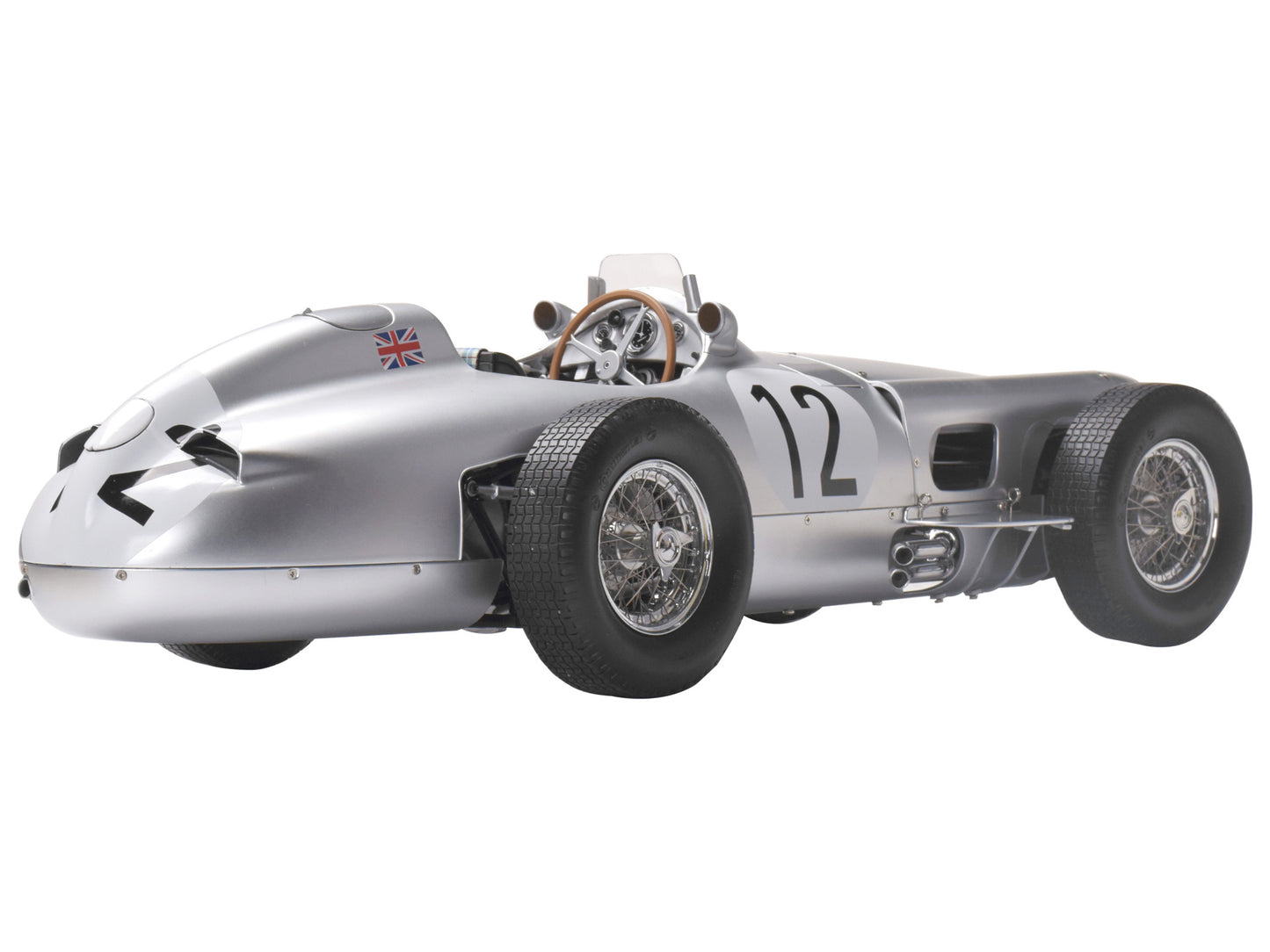 IXO Collections - Mercedes-Benz W196 R Stirling Moss #12 1/8 Scale Metal & Plastic Kit - IXCMRMFK