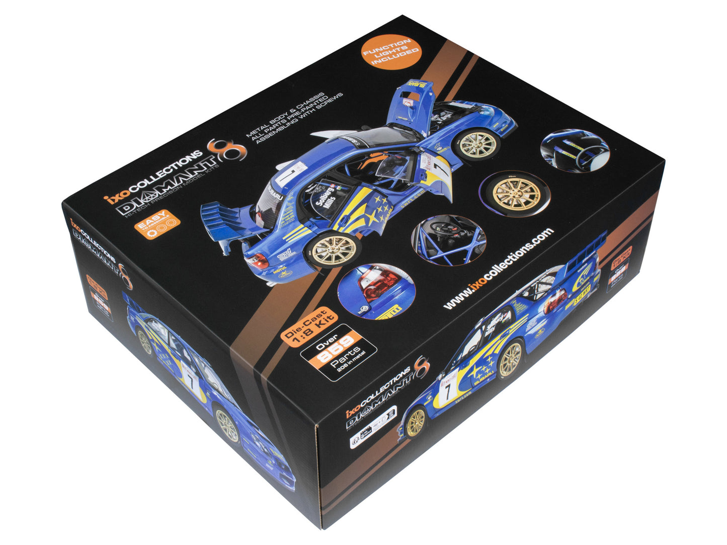 IXO Collections - Subaru Impreza 1/8 Scale Metal & Plastic Kit - IXCSUBFK
