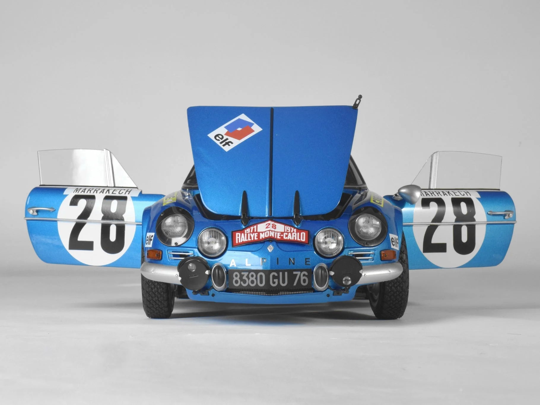 IXO Collections - Alpine A110 1600 S Rally 1/8 Scale Metal & Plastic Kit (Plain White Box) - IXCALPFK - Product Image