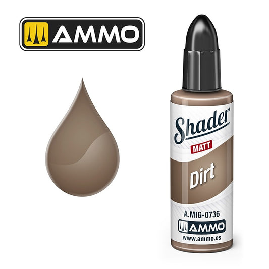 Ammo by MIG Shader - A.MIG-0736 Matt Shader Dirt 17ml