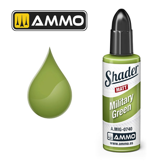 Ammo by MIG Shader - A.MIG-0740 Matt Shader Military Green 17ml