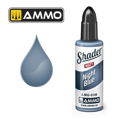 Ammo by MIG Shader - A.MIG-0749 Matt Shader Night Blue 17ml