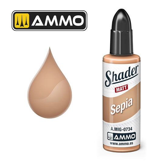 Ammo by MIG Shader - A.MIG-0734 Matt Shader Sepia 17ml