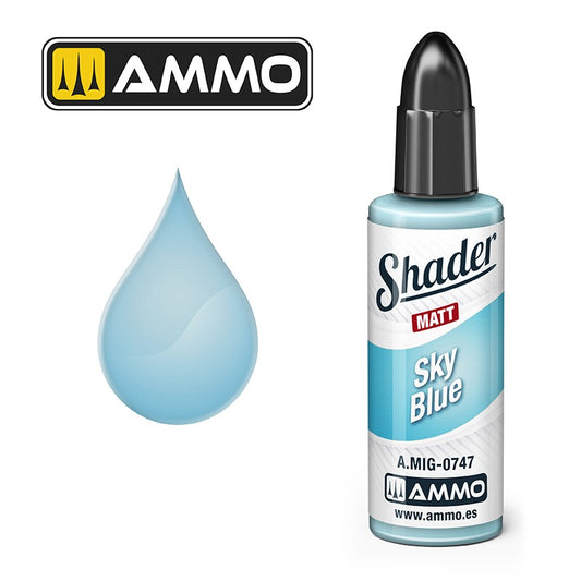 Ammo by MIG Shader - A.MIG-0747 Matt Shader Sky Blue 17ml