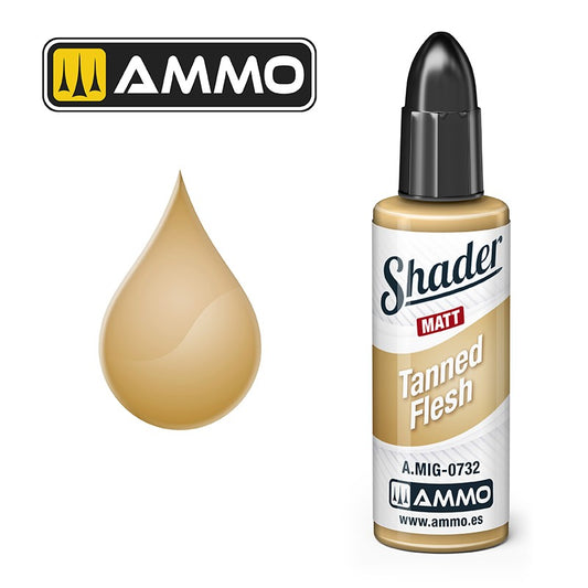 Ammo by MIG Shader - A.MIG-0732 Matt Shader Tanned Flesh 17ml