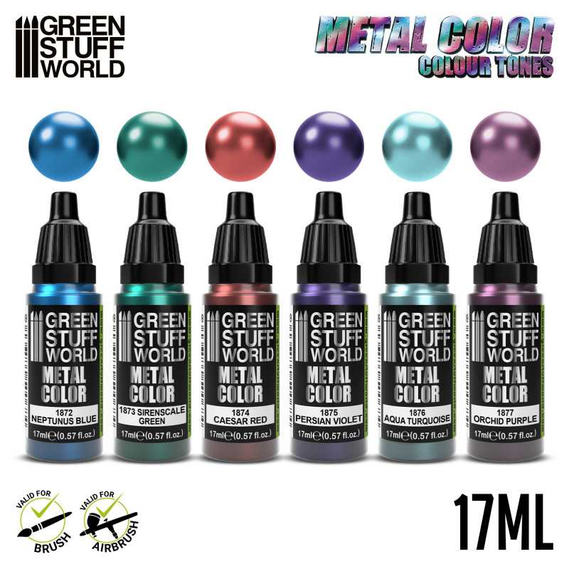 Green Stuff World - Metallics Paint Set