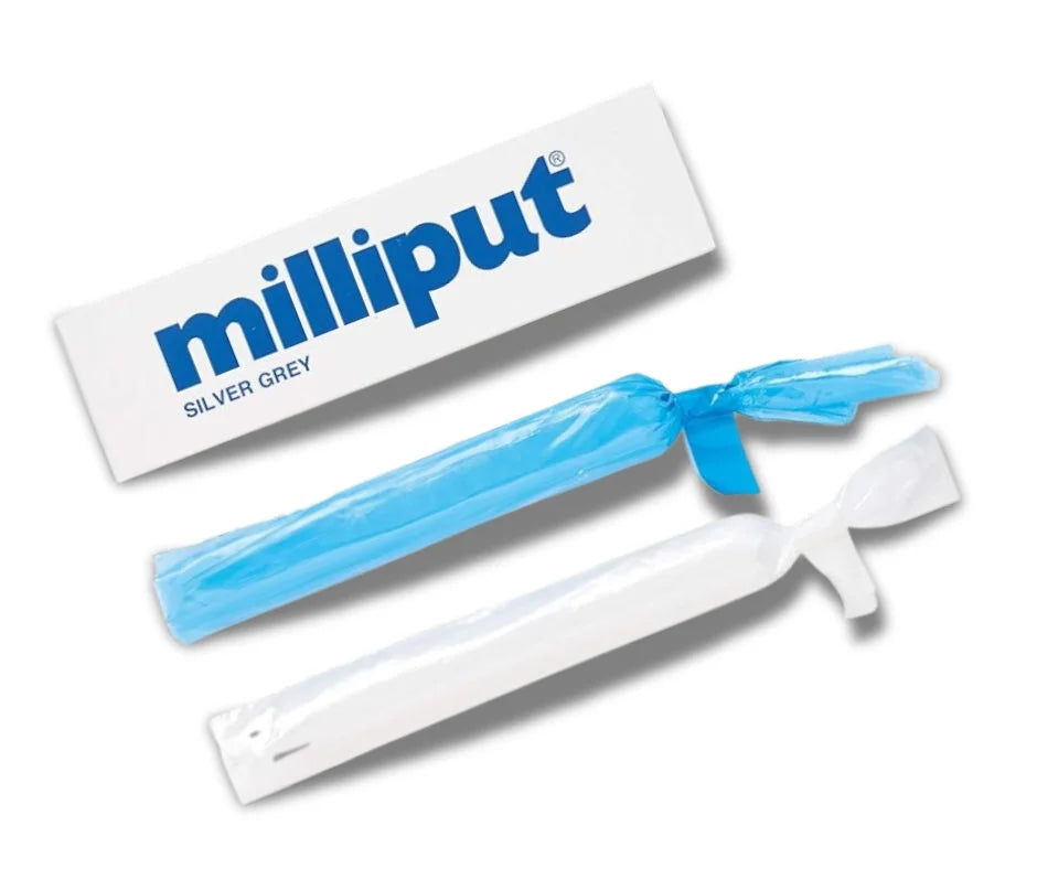 Milliput Two Part Epoxy Putty - Silver Grey - Product Image