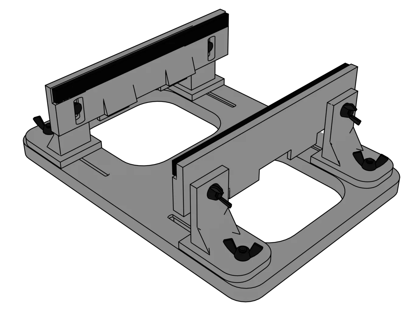 Model AFV Berth / Building Cradle for scales 1/72 to 1/35 - Product Image