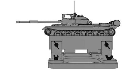 Model AFV Berth / Building Cradle for scales 1/72 to 1/35 - Product Image