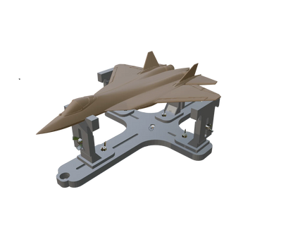 Model Aircraft Berth / Building Cradle for scales 1/144 to 1/48 - Product Image