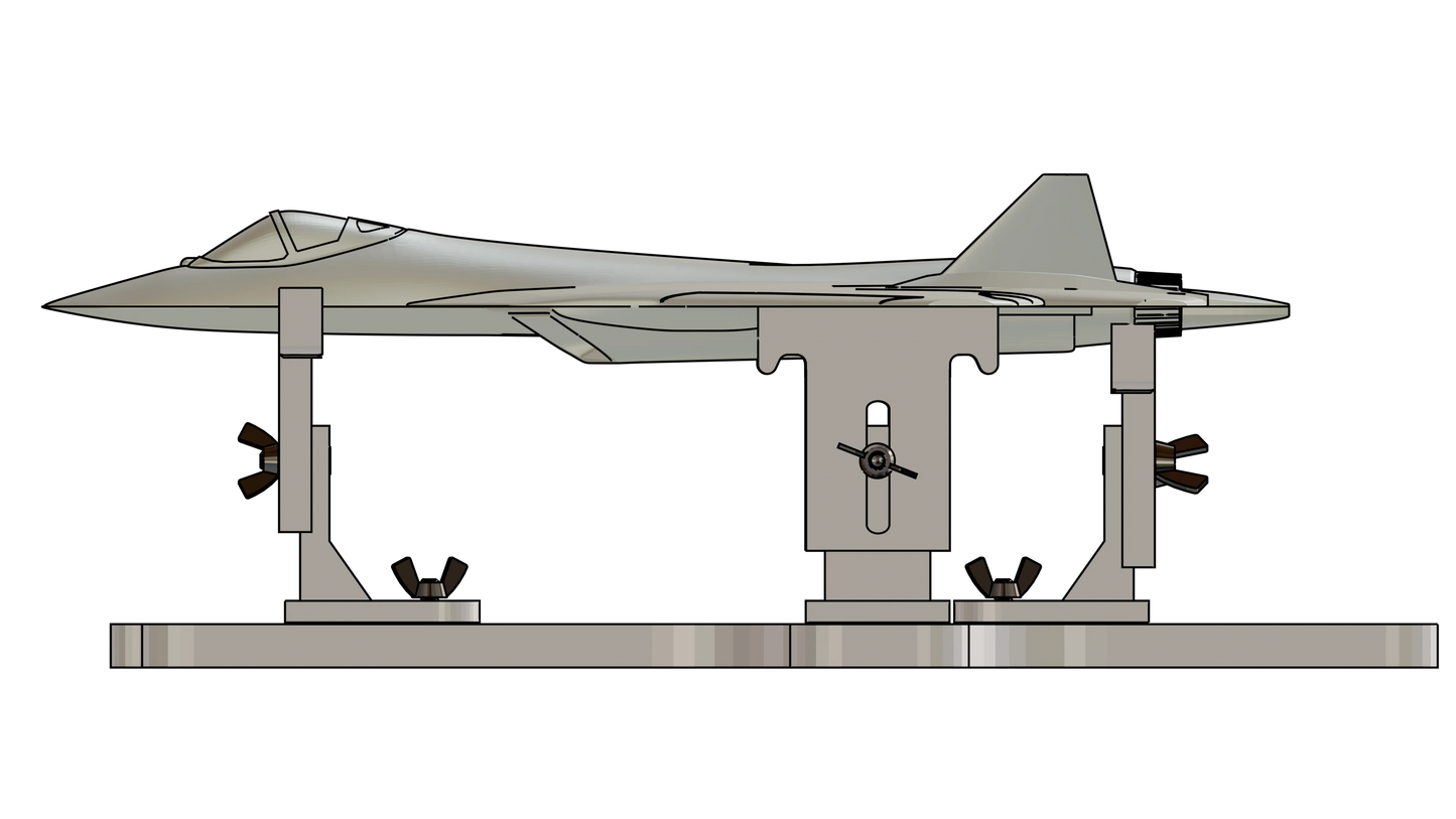 Model Aircraft Berth / Building Cradle for scales 1/144 to 1/48 - Product Image
