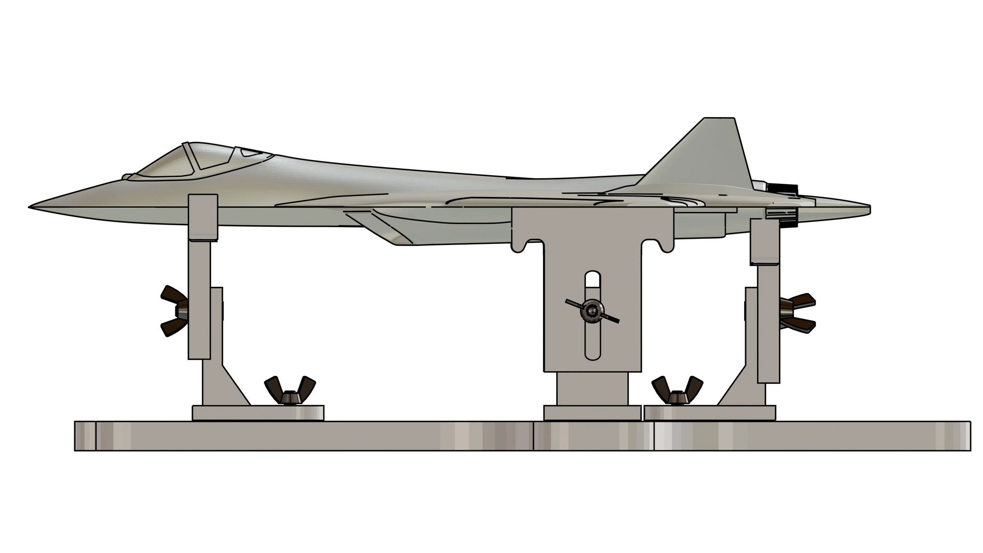 Model Aircraft Berth / Building Cradle for scales 1/144 to 1/48 - Product Image