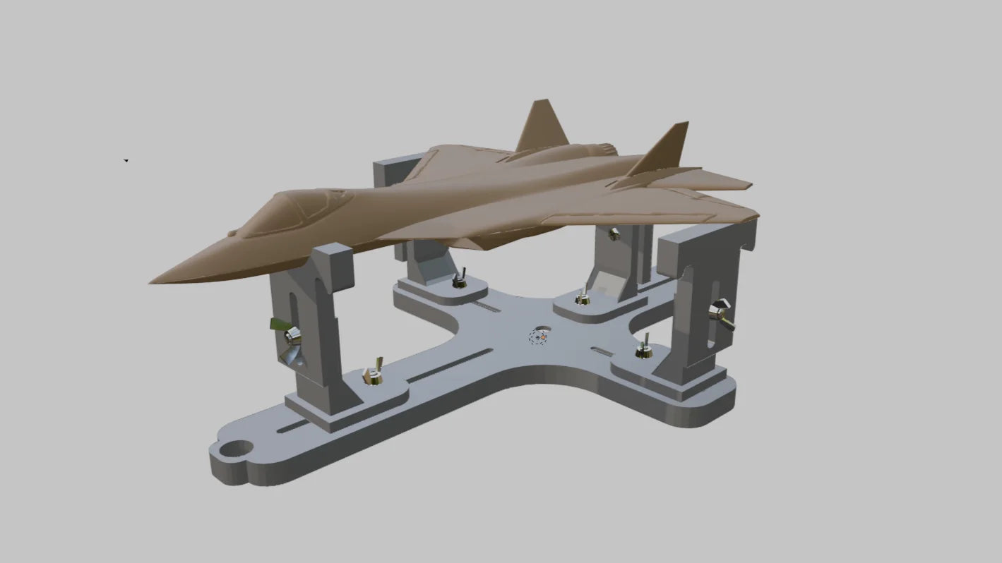 Model Aircraft Berth / Building Cradle for scales 1/144 to 1/48 - Product Image
