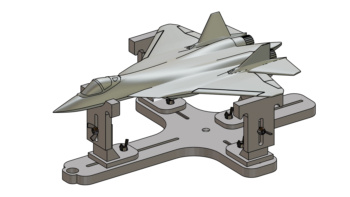Model Aircraft Berth / Building Cradle for scales 1/72 to 1/24 - Product Image
