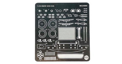 NUNU 1/24 Cars  - Etching detail parts: BMW 320i E46 DTCC - NU24005E
