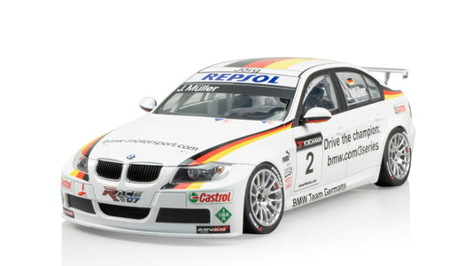 NUNU 1/24 Cars - BMW 320si E90 WTCC Brands Hatch 2008 Winner - NU24037