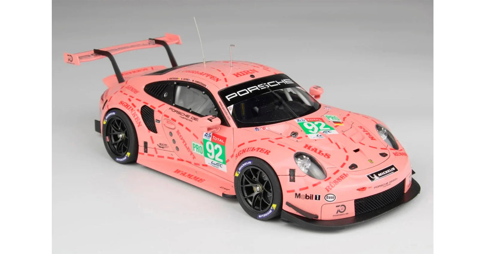 NUNU 1/24 Cars - Porsche 911 992 LM 18 Pink Pig - NU24040 - Product Image