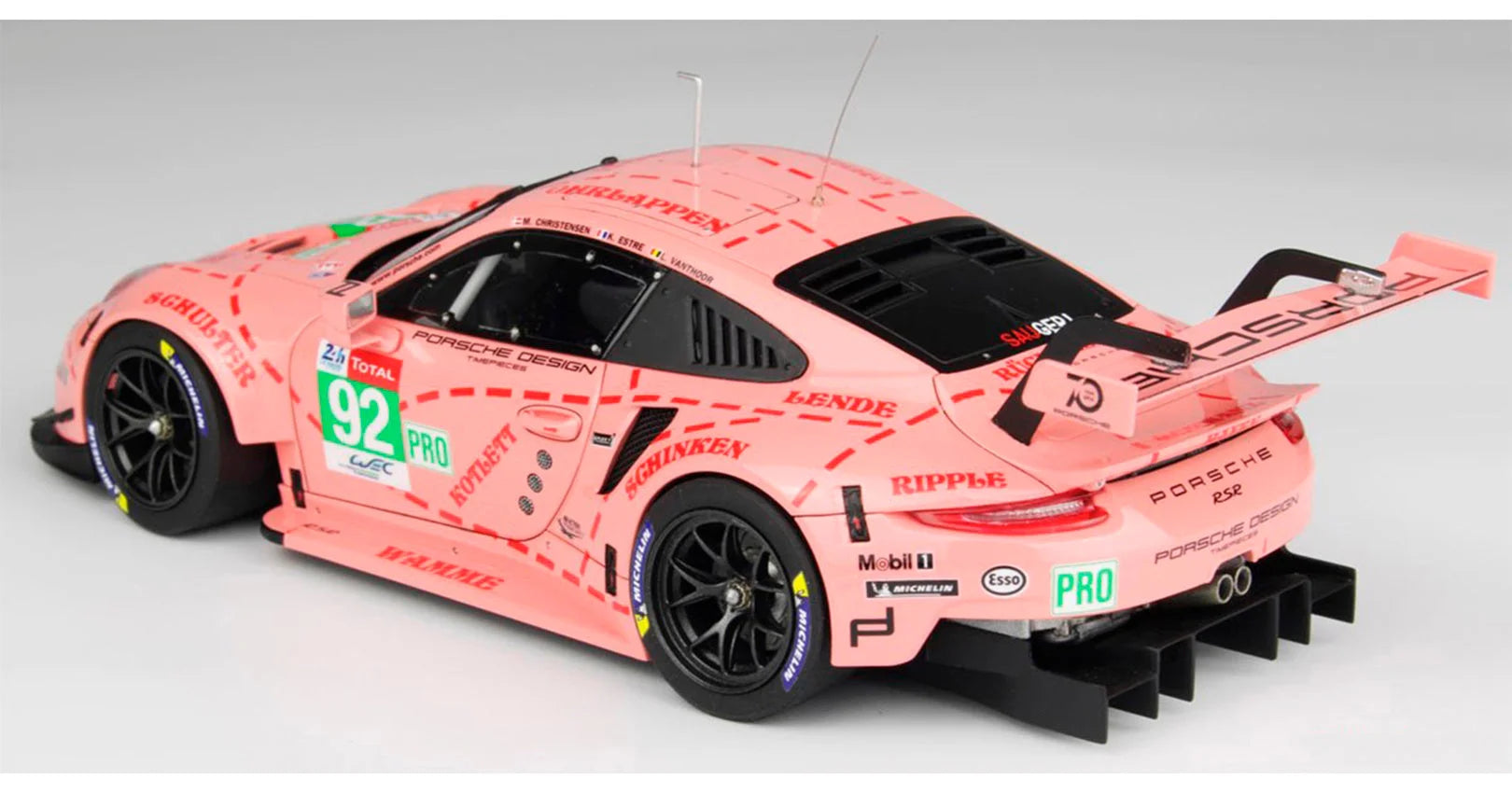 NUNU 1/24 Cars - Porsche 911 992 LM 18 Pink Pig - NU24040 - Product Image