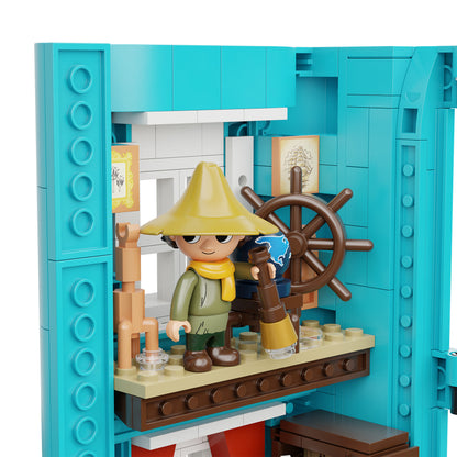 Pantasy Moomin House PA87201 – interior detail attic with ships wheel