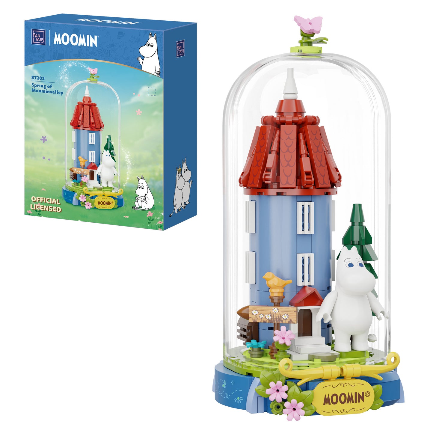 Pantasy Moomin Spring of Moomin Valley brick building model PA87202 - box front