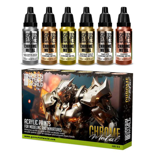 Green Stuff World - Chrome Paint Set