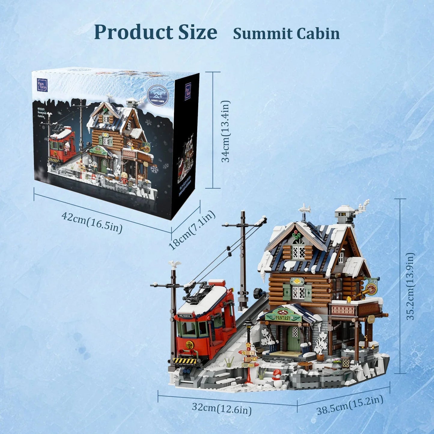 Pantasy - Mountain Summit Ski Cabin - 3135 Pcs - Pa85033 - Product Image
