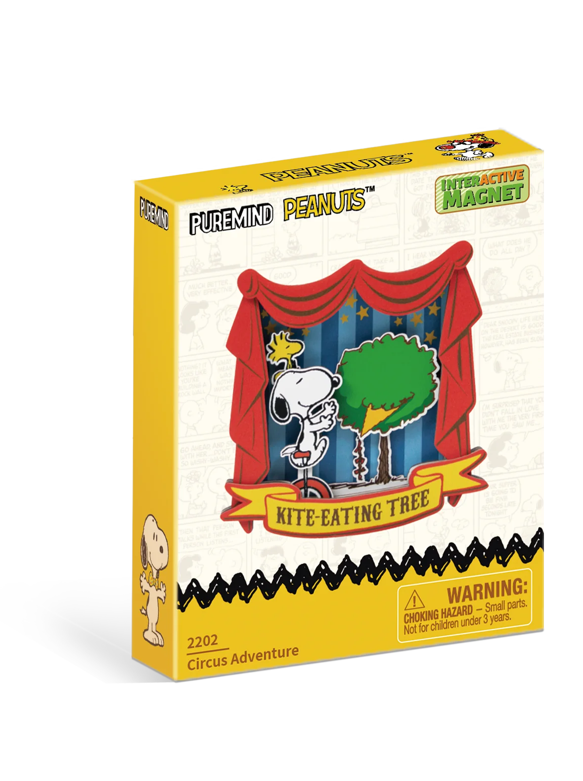 Puremind - Peanuts™ Snoopy'S Circus Adventure Wooden Magnet - Pm2202 - Product Image