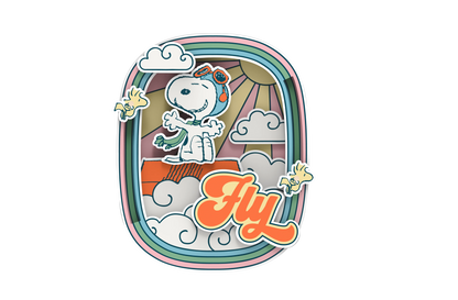 Puremind - Peanuts™ Snoopy'S Pilot Dreams Wooden Magnet - Pm2203 - Product Image
