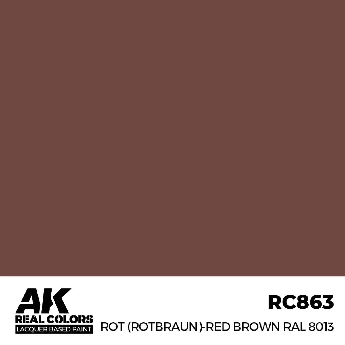 RC863 - AK Real Colors - Rot (Rotbraun)-Red (Red Brown) RAL 8013 - Product Image