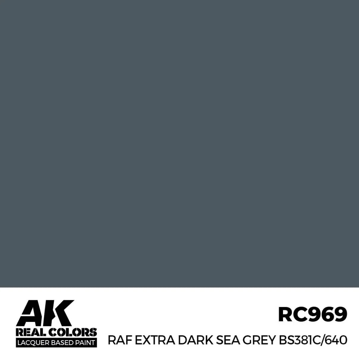 RC969 - AK Real Colors - RAF Extra Dark Sea Grey BS381C/640 - Product Image
