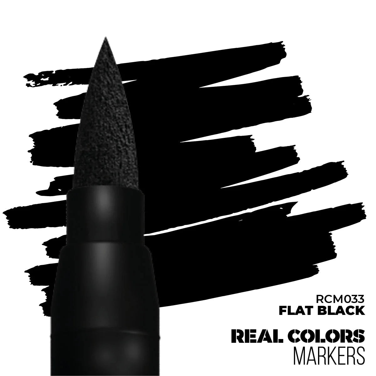 RCM033 - AK Real Color Marker - Flat Black - Product Image
